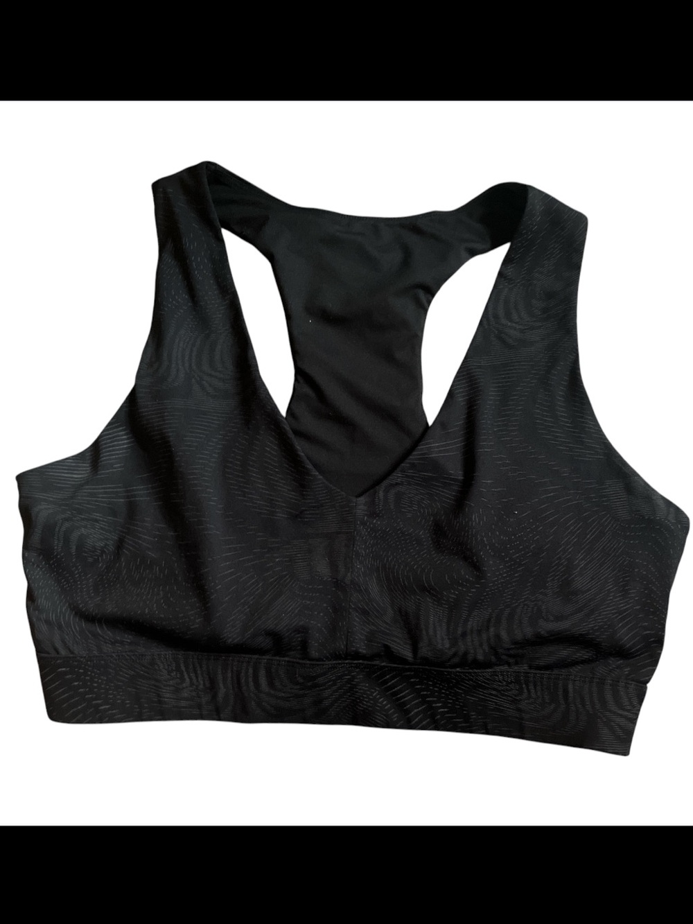 Fabletics Black Racerback Sports Bra